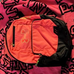 Under Armour pink backpack